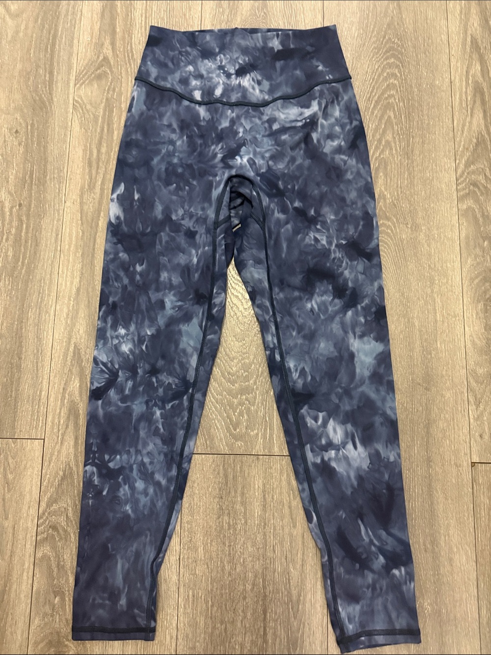 Gymshark High-Waist Navy Marble Leggings